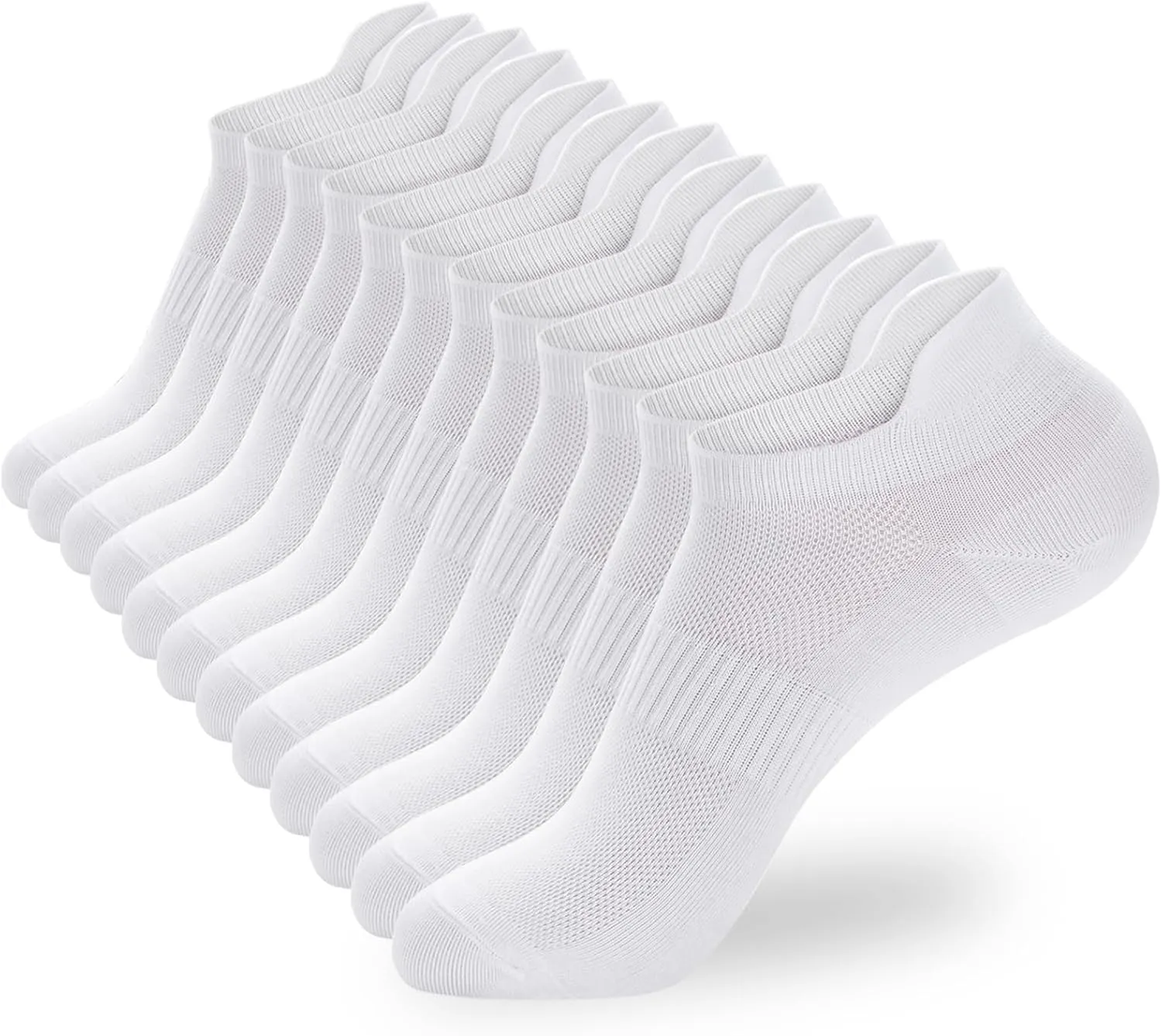 Ankle Socks Women's and Mens - 6/10 Pairs Low Cut Tab & No Show Athletics Running Socks