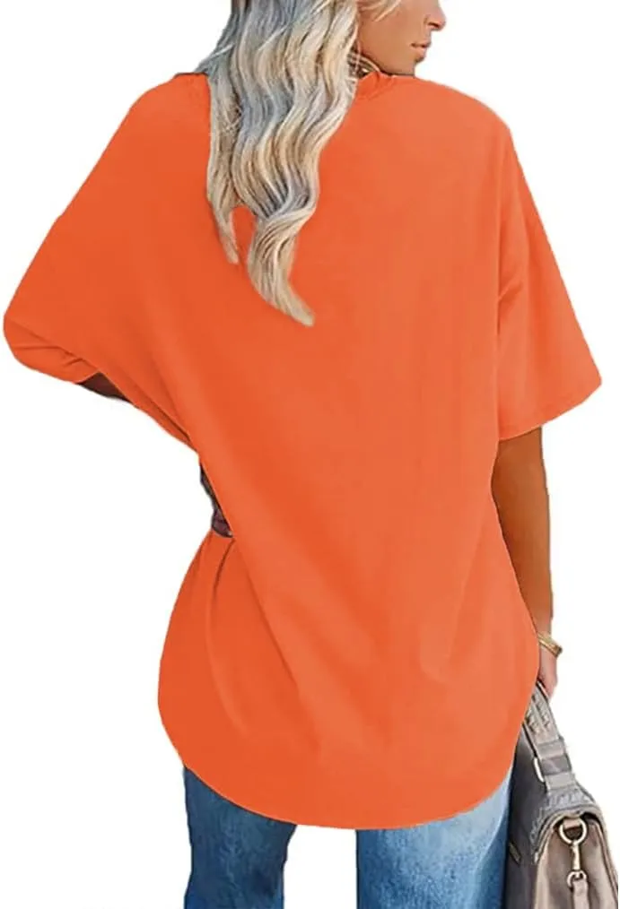 Aoang Graphic Tshirts Oversized Womens Summer Crewneck Short Sleeve Tee Shirt Blouse Tops