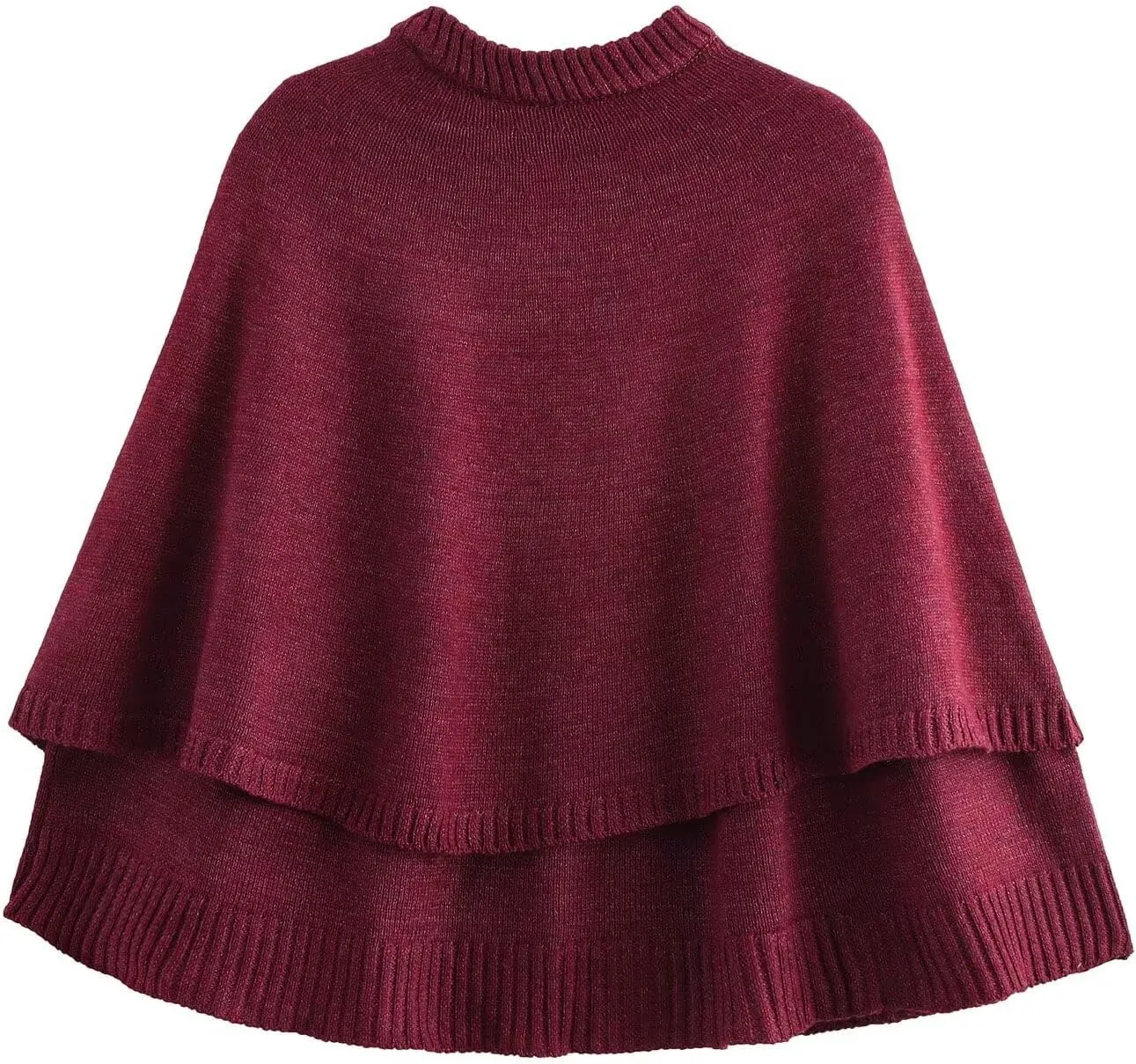Cape Coat for Women Button Up Cropped Cardigan Knitted Sweater Downtown Girl Clothes Y2k Streetwear Fall Top