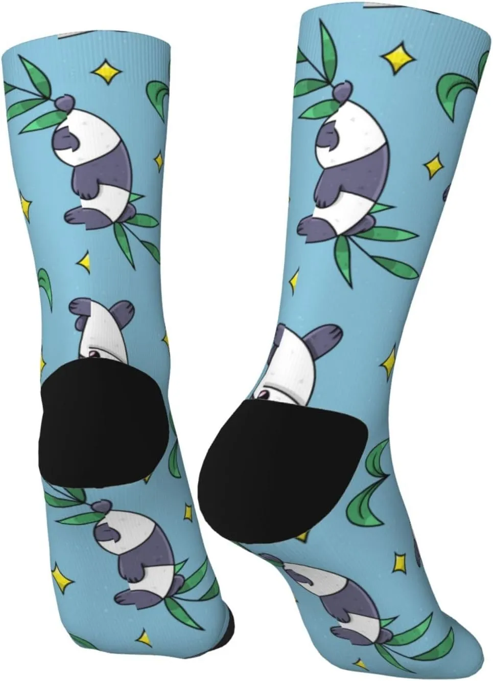 Casual Crew Socks for Men Women Funny Novelty Fun Dress Socks, Panda Animal Pattern