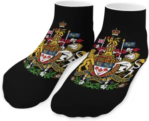Coat of Arms of Canada Printed Ankle Socks No Show Sock Low-Cut Athletic Socks for Men Women 1 Pair