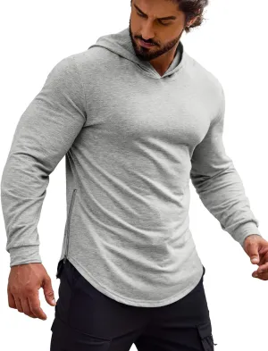 COOFANDY Men's Workout Sweatshirts Long Sleeve Muscle Fit Athletic Gym Hoodies Pullover