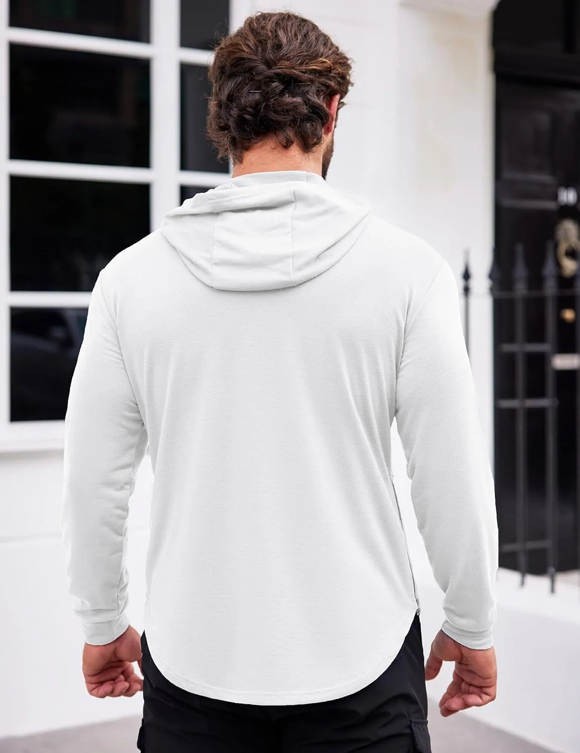 COOFANDY Men's Workout Sweatshirts Long Sleeve Muscle Fit Athletic Gym Hoodies Pullover
