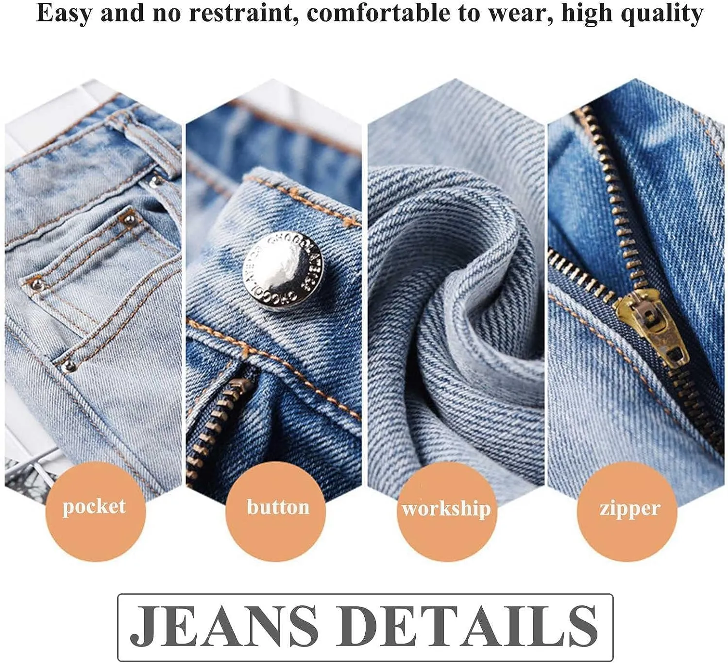 Daily Wear Loose Straight Jeans Girls Classic Relaxed Fit Mid Rise Comfortable Denim Pants Summer (Color : Blue, Size : S-Small)