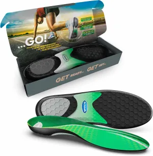 Dr. Scholl's Performance Sized to Fit Running Insoles for Men & Women // Help Prevent Plantar Fasciitis, Shin Splints and Runner’s Knee