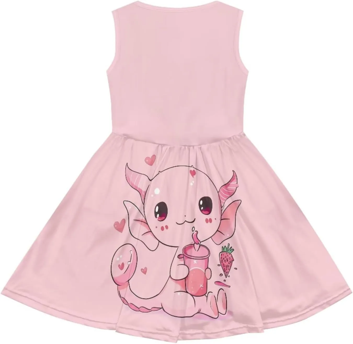 Dresses for Girls 2-14 Kids Summer Beach Sundress Casual Flared Skater Dress A Line School Party Dresses