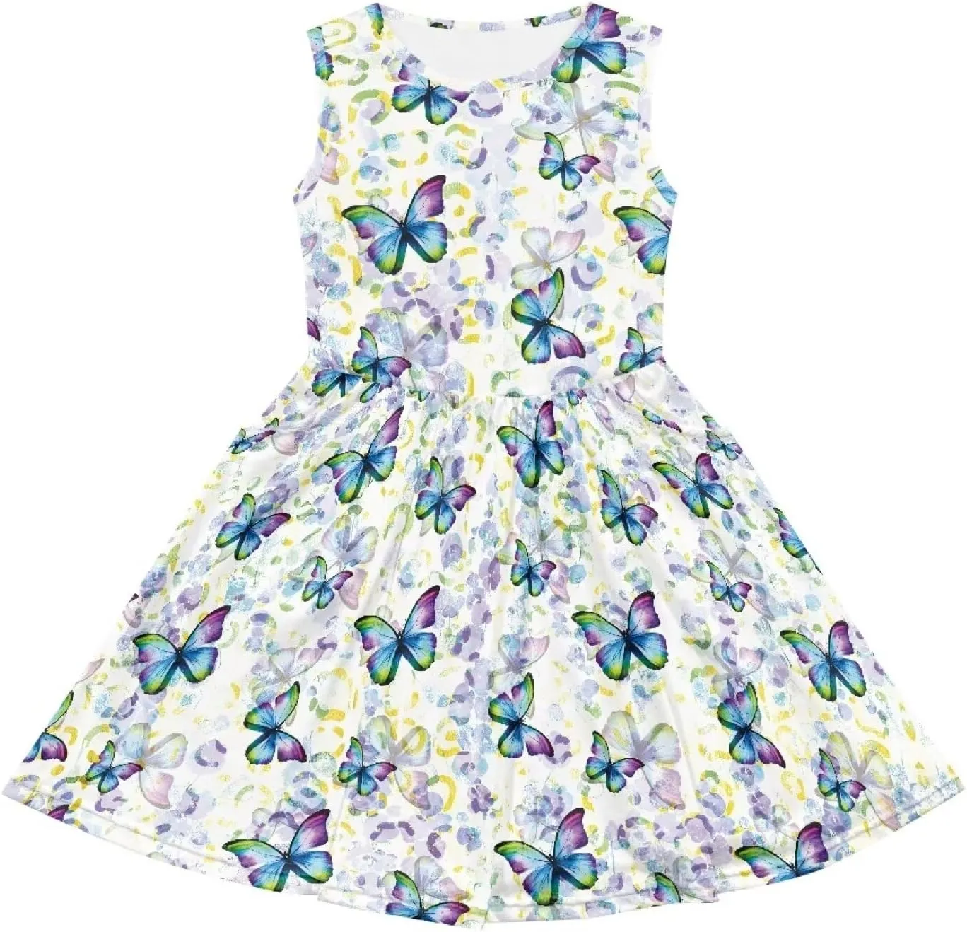 Dresses for Girls 2-14 Kids Summer Beach Sundress Casual Flared Skater Dress A Line School Party Dresses