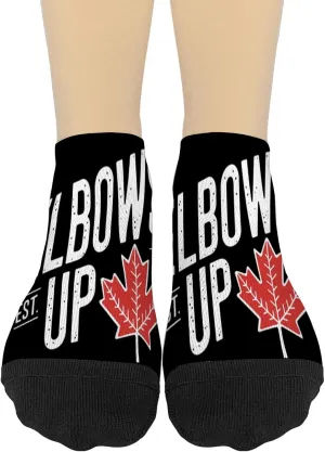 Elbows Up Canada Mens Socks Ankle No Show For Womens Sock