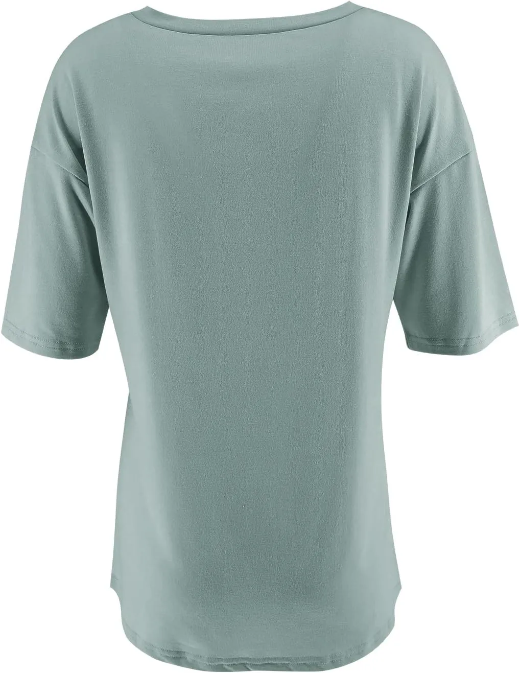 Fanway&EC Women's Short Sleeve T-Shirts Casual Crewneck Tees with Pocket Summer Basic Tops