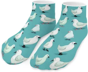 Fat Dodo Birds Printed Ankle Socks No Show Sock Low-Cut Athletic Socks for Men Women 1 Pair