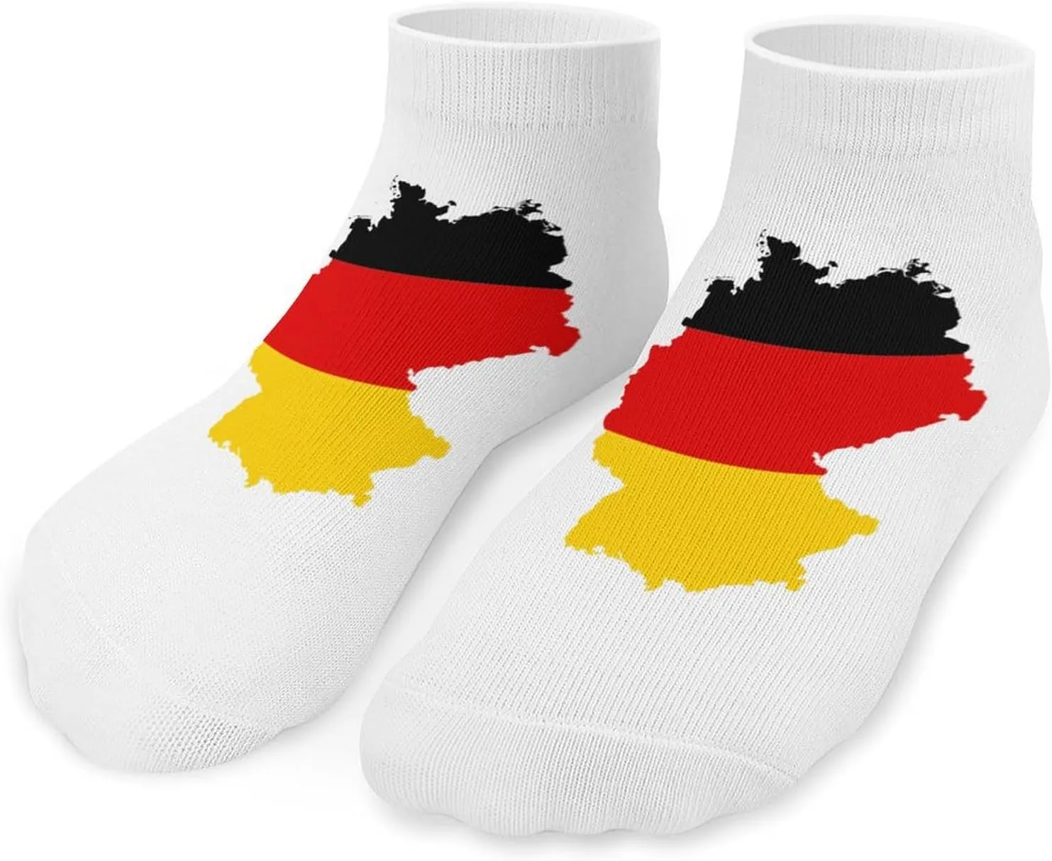Flag Map of West Germany Printed Ankle Socks No Show Sock Low-Cut Athletic Socks for Men Women 1 Pair