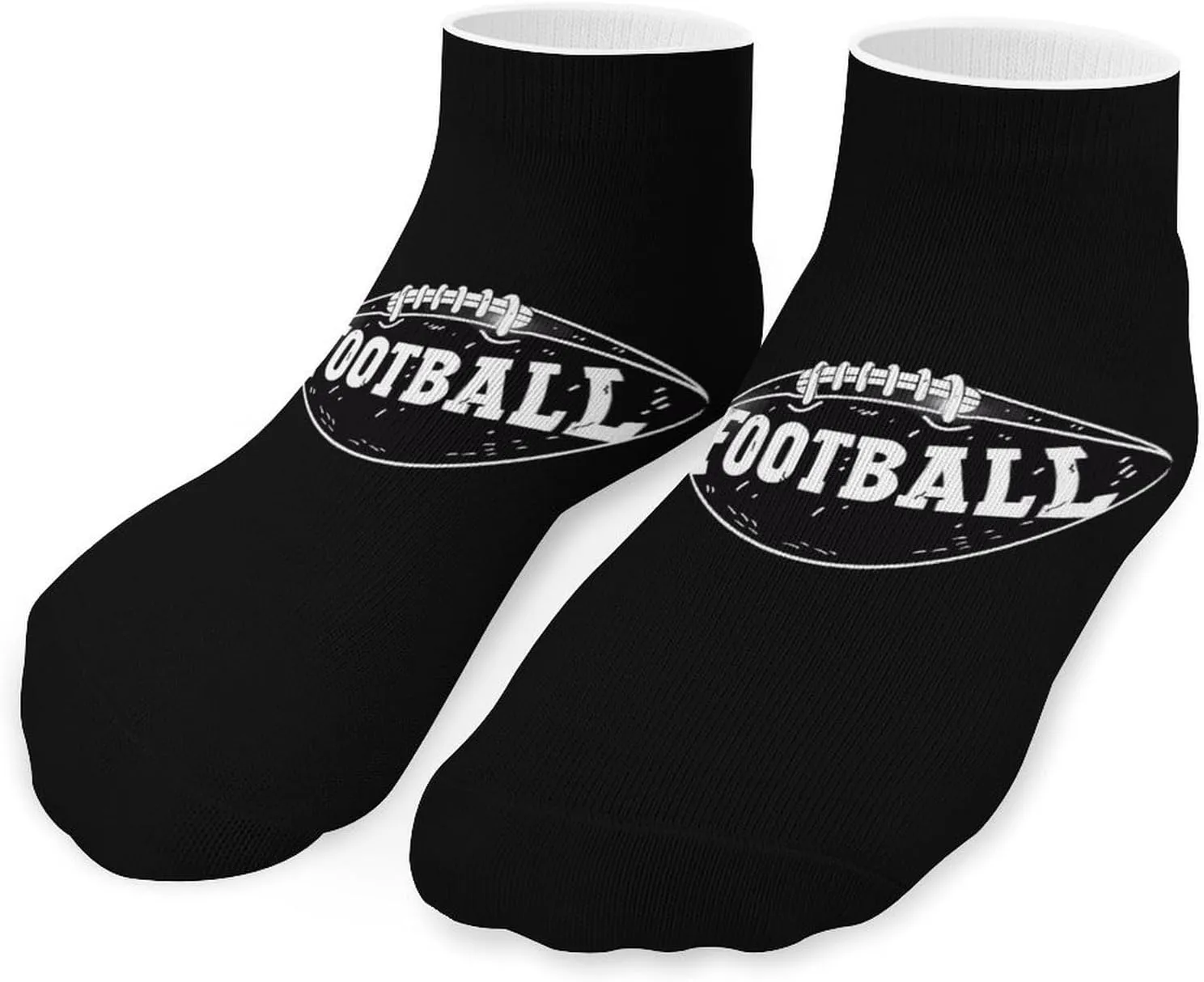 Football Player Gift Printed Ankle Socks No Show Sock Low-Cut Athletic Socks for Men Women 1 Pair