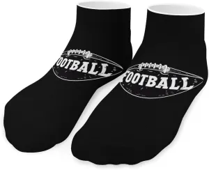 Football Player Gift Printed Ankle Socks No Show Sock Low-Cut Athletic Socks for Men Women 1 Pair
