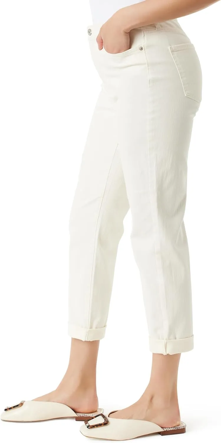 Gloria Vanderbilt Women's Weekend Boyfriend Fit Ankle to Jean with Adjustable Roll Cuff Standard