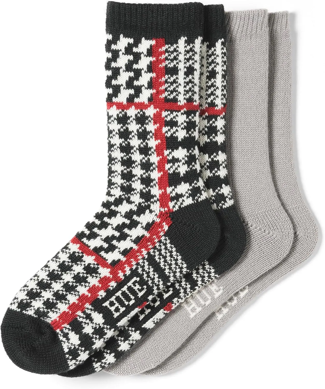 HUE Women's Crew Length Boot Socks, 2 Pair Pack
