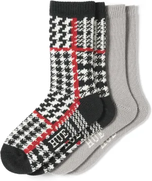 HUE Women's Crew Length Boot Socks, 2 Pair Pack