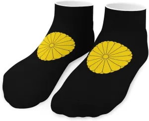 Imperial Seal of Japan Printed Ankle Socks No Show Sock Low-Cut Athletic Socks for Men Women 1 Pair