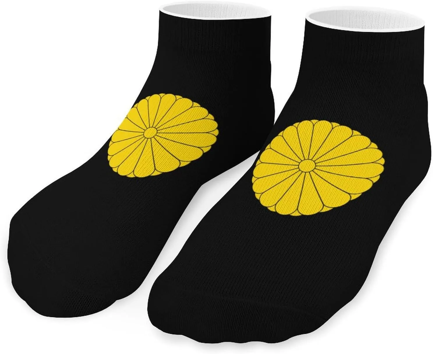 Imperial Seal of Japan Printed Ankle Socks No Show Sock Low-Cut Athletic Socks for Men Women 1 Pair