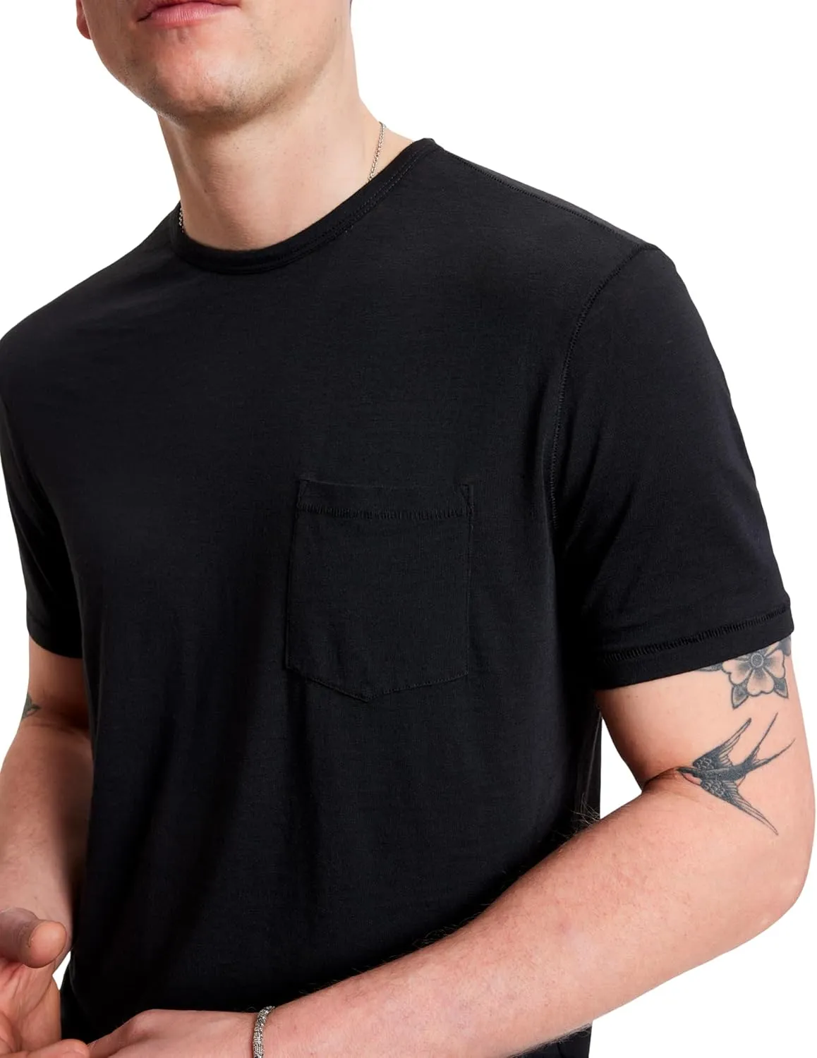 John Varvatos Men's Bond Short Sleeve Crew Tee Shirt