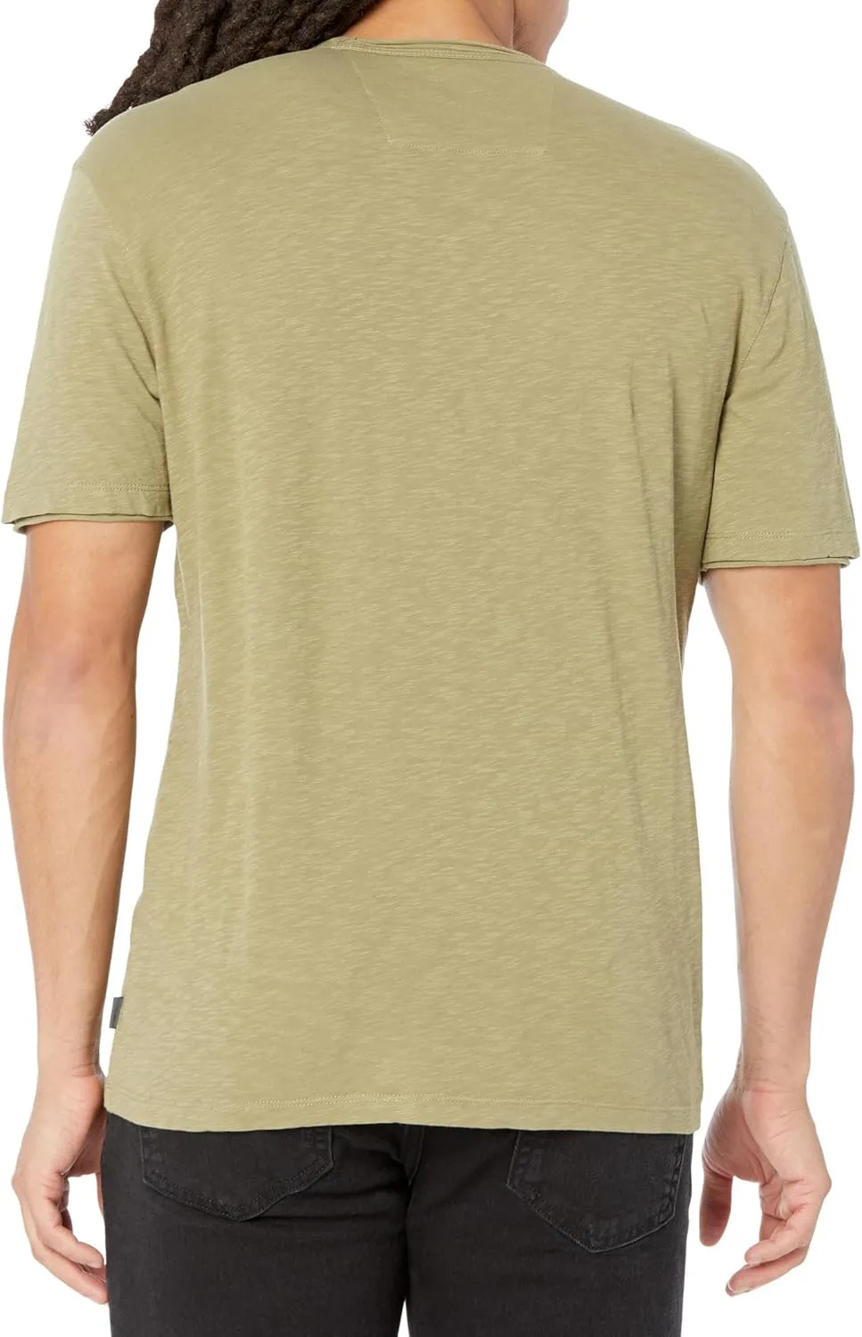 John Varvatos Men's Miles Short Sleeve Vee Neck