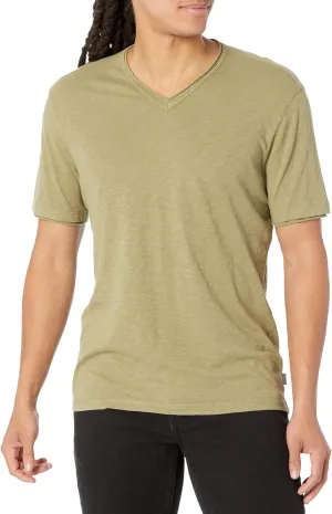 John Varvatos Men's Miles Short Sleeve Vee Neck