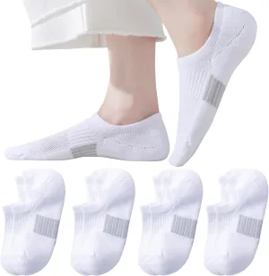 JORMATT No Show Socks Womens Cushioned Low Cut Athletic Liner for Sneakers Ankle Invisible Running Socks Non Slip