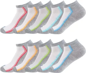 Keds Women's Breathable Low Cut Socks (10 Pair), Assorted, One Size