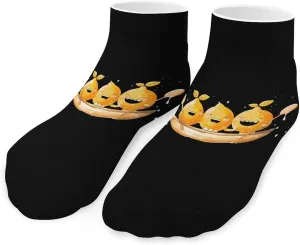 Lemon Boating Funny Lemonade Printed Ankle Socks No Show Sock Low-Cut Athletic Socks for Men Women 1 Pair