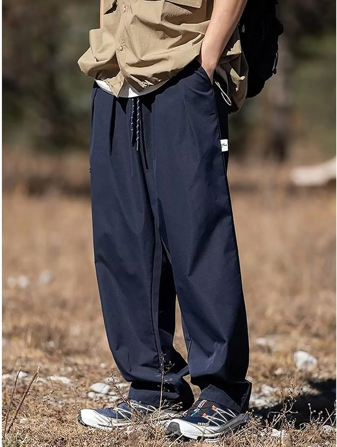 Mens Athletic Pants Durable Tapered Comfortable Utility Stretch Sweatpants Tactical Trousers Straight Leg Casual Pants