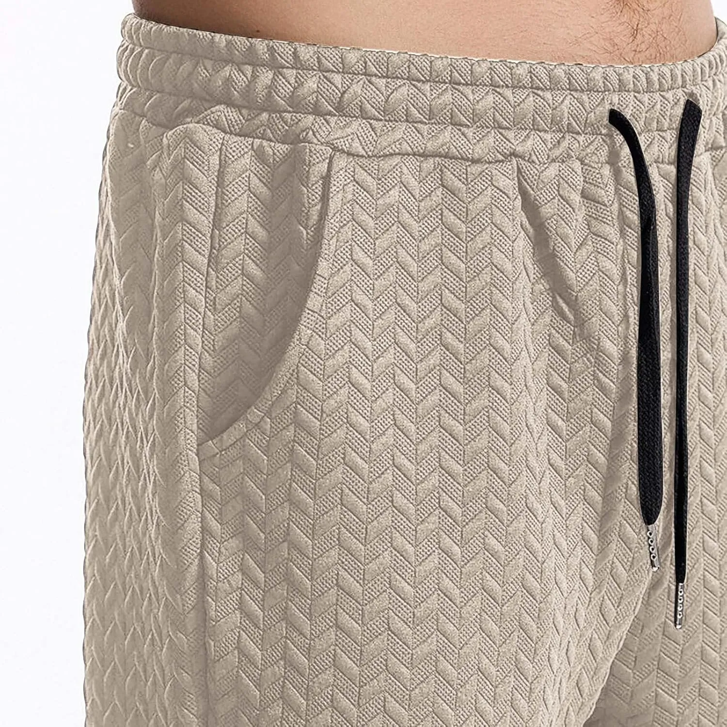 Mens Athletic Pants Lightweight Flex Tapered Drawstring Lounge Sweatpants Tactical Trousers Straight Leg Gym Pants