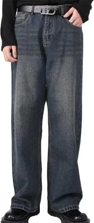 Men's Comfort Flex Waist Relaxed Fit Jean Straight Leg Jeans Casual Denim Pants Carpenter Jean