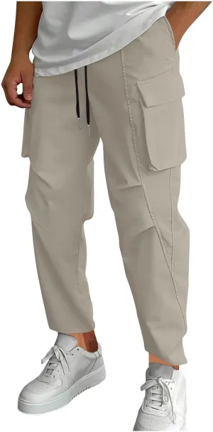 Mens Joggers Pants Quick Dry Active Comfortable Jogging Carpenter Sweatpants Yoga Trousers Casual Gym Pants