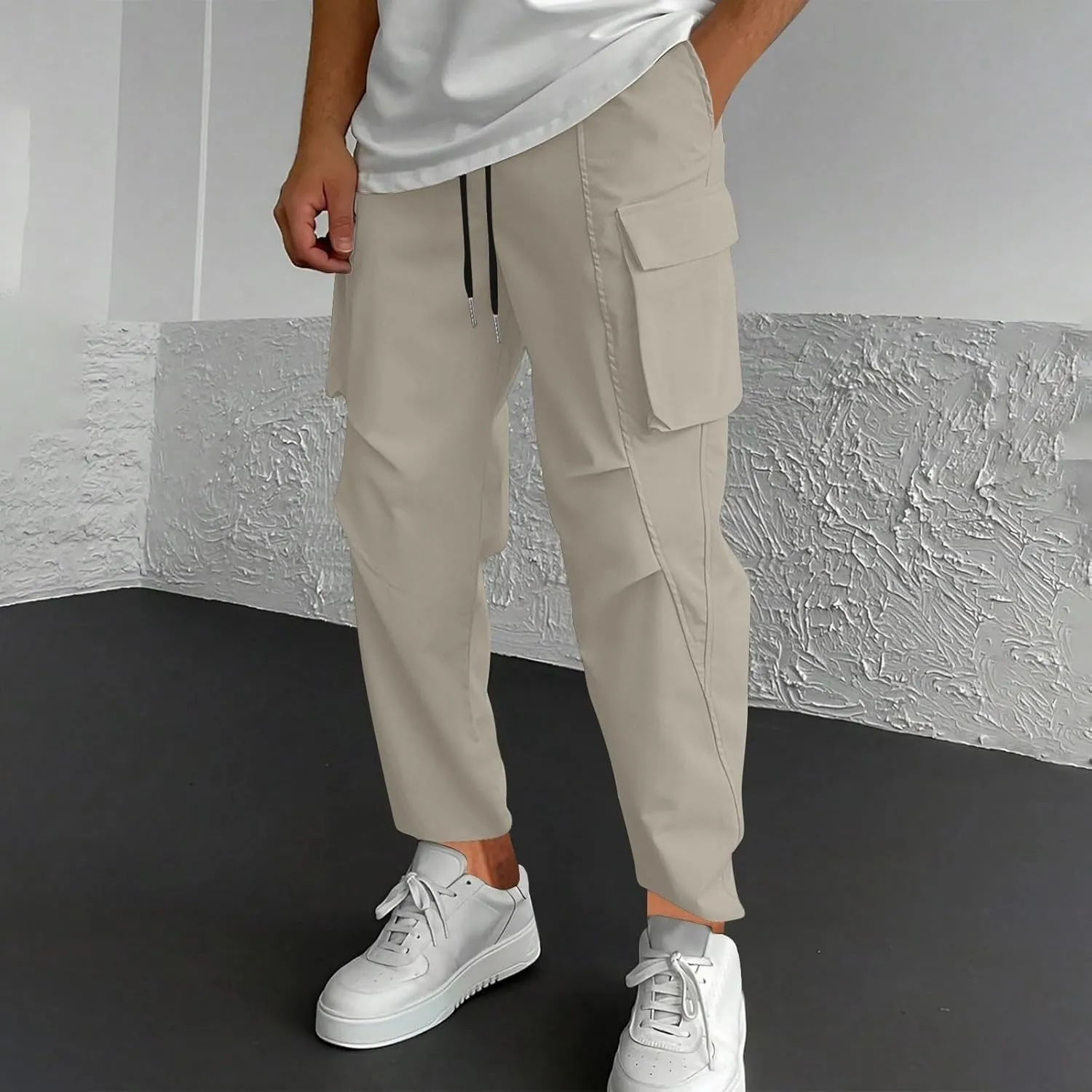 Mens Joggers Pants Quick Dry Active Comfortable Jogging Carpenter Sweatpants Yoga Trousers Casual Gym Pants