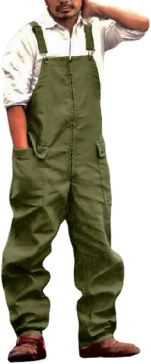 Mens Overalls Carpenter Stretch Durable Sweatpants Business Trousers Running Casual Coveralls with Pocket