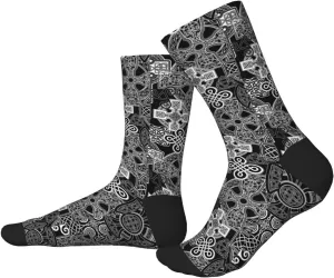 Mens Womens Fun Novelty Crew Athletic Socks Celtic Ethnic Patterns Casual Crew Socks pattern53
