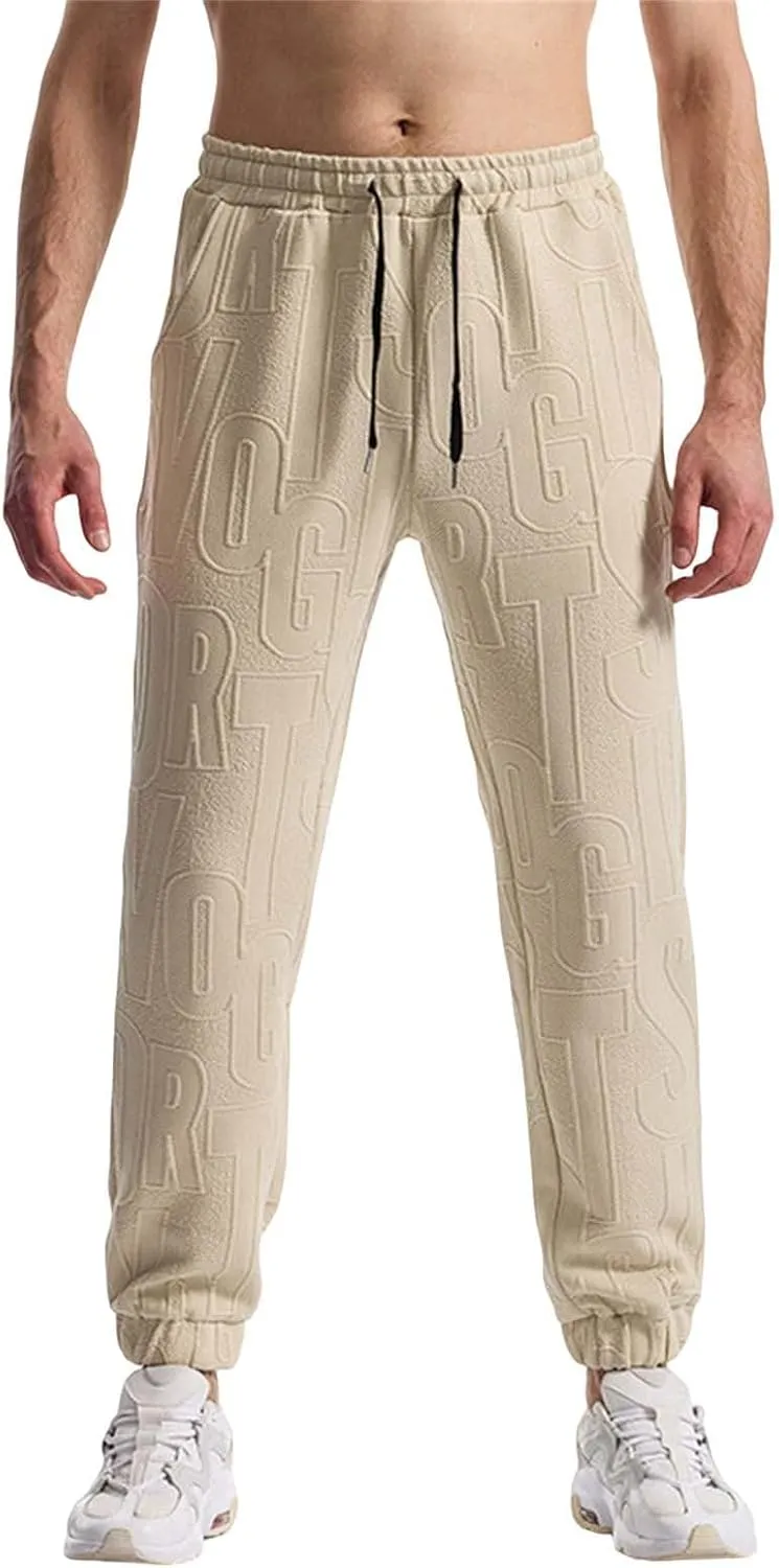 Mens Workout Pants Flex Elastic Waist Breathable Quick Dry Lounge Sweatpants Business Trousers Straight Leg Casual Pants