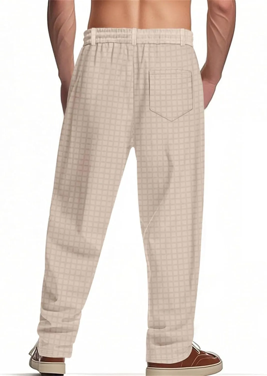 Mens Workout Pants Lounge Active Durable Flex Working Loose Sweatpants Business Trousers Straight Leg Running Pants