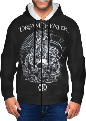Men's Zip Up Hoodie Long Sleeve Drawstring Pullover Full Zip Sweatshirt for Men