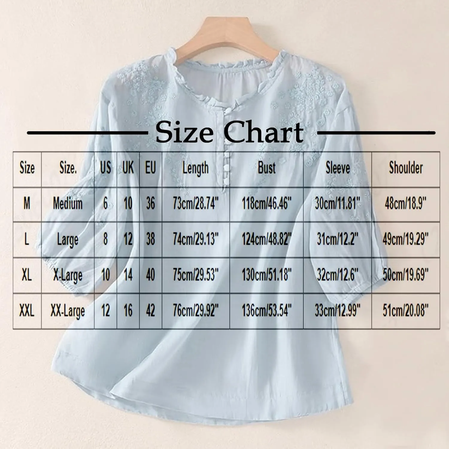 Mexican Blouses for Women Summer Embroidered Shirt Trendy Cotton Linen Short Sleeve Top Round Neck Shirt