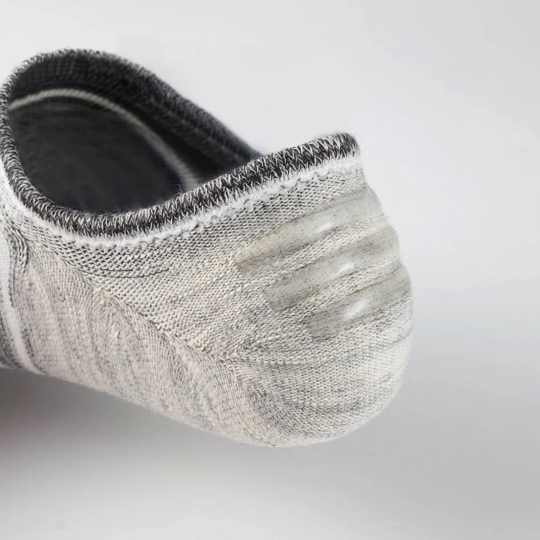 No Show Socks with Non-Slip Grip for Men&Women- Invisible Socks with Breathable Cotton for Sneakers 5Pairs Size 7-12