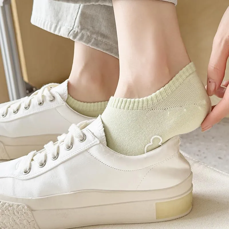 No Show Socks Womens Cushioned Low Cut Athletic Hidden Liner for Sneakers Ankle Invisible Running Socks 5 Pairs