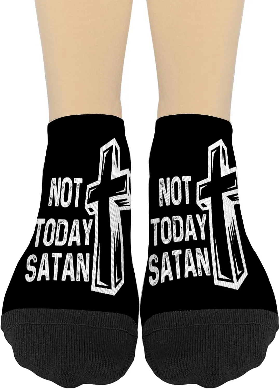 Not Today Satan Womens Athletic Socks Short Sock Mens