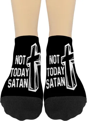 Not Today Satan Womens Athletic Socks Short Sock Mens