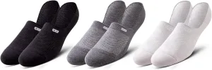 Pair of Thieves BOWO 3 Pack No Show Socks - Invisible Liners for Sneakers and Low-Top Shoes  Soft, Moisture-Wicking, Breathable Cotton Blend for All-Day Comfort, Grey, One Size