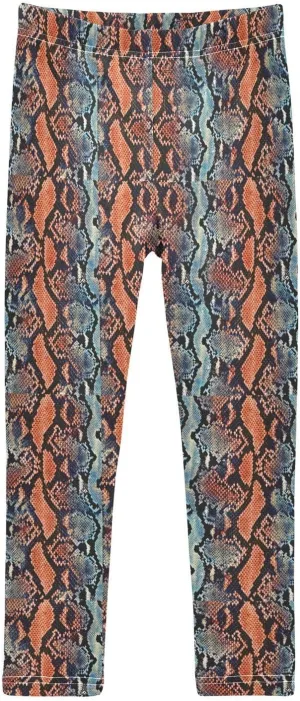 Python Skin Snake Pattern Animal Skin Printed Girls Stretch Leggings Tight Pants Yoga Workout Active Leggings