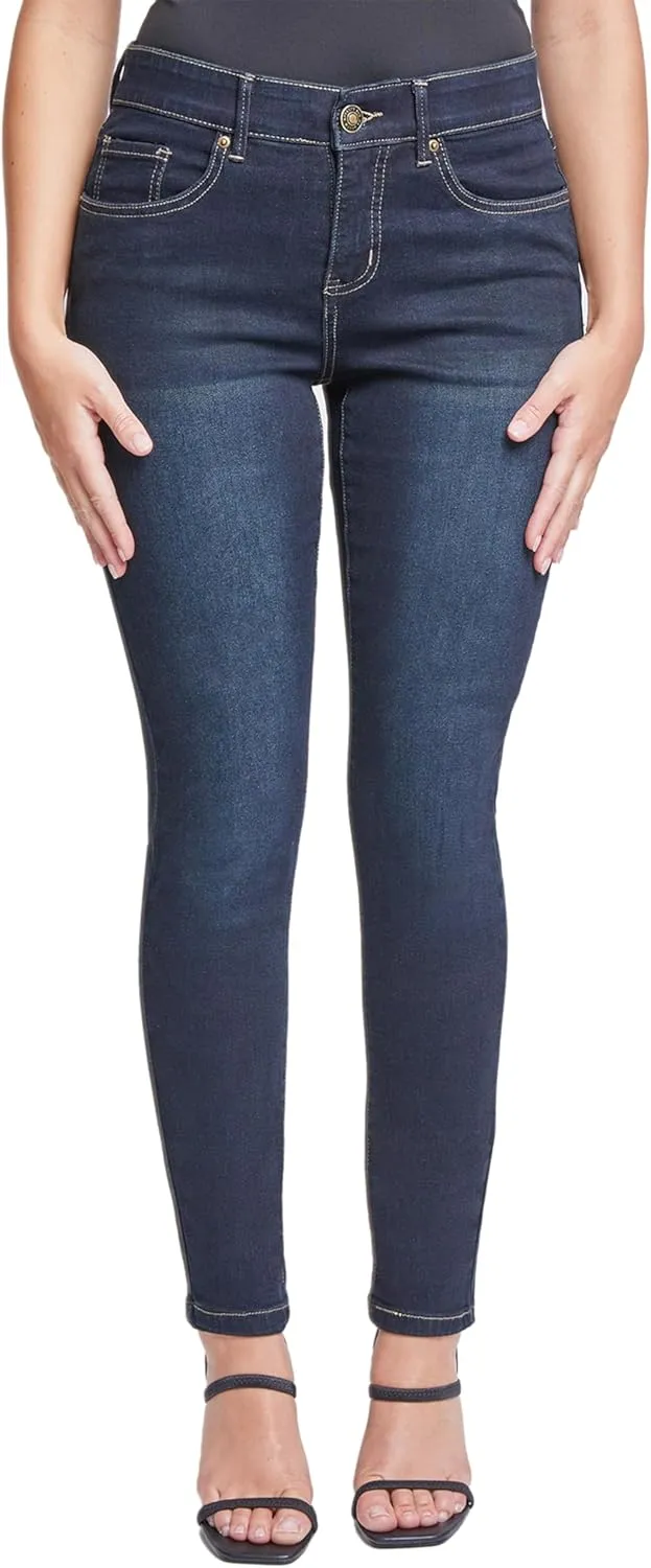 Royalty For Me Womens Women's Elastic Waistband Skinny Jeans