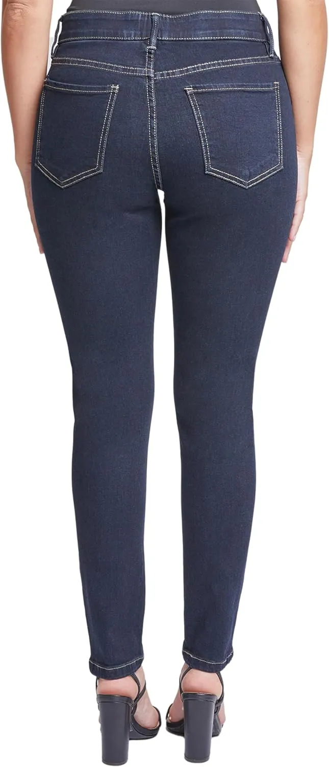 Royalty For Me Womens Women's Elastic Waistband Skinny Jeans