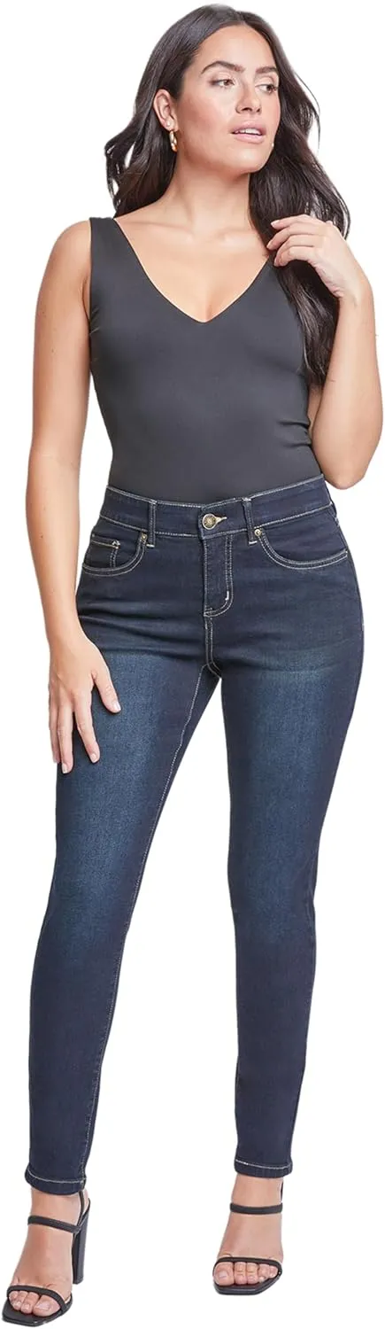 Royalty For Me Womens Women's Elastic Waistband Skinny Jeans