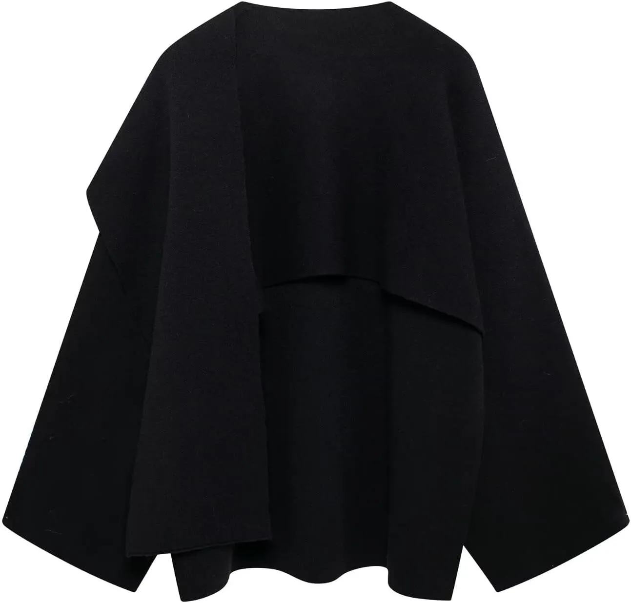 Scarf Coat Women Scarf Jacket Oversized Wool Blend Jacket Pea Coat Cape Coat Old Money Clothes Winter Fashion