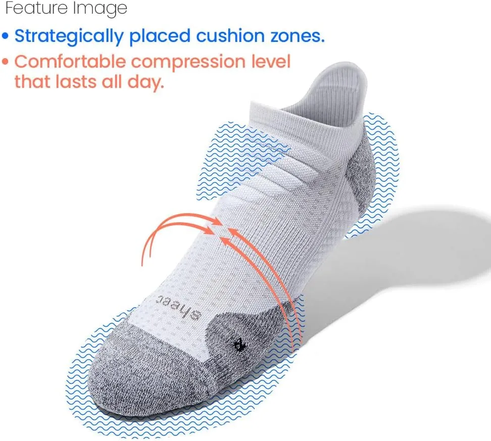 SHEEC Womens Cushioned Athletic Socks-Arch Support, Moisture-Wicking, Anti-Blister-Crew, Quarter & Ankle for Running & Hiking